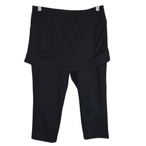 Coolibar Skirted Black UPF 50+ Excellent UV Protection Athletic Leggings S